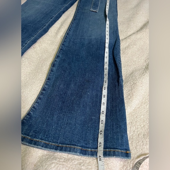 Veronica Beard Rosanna Corset Wide Leg Jeans 25/0 - Picture 6 of 16